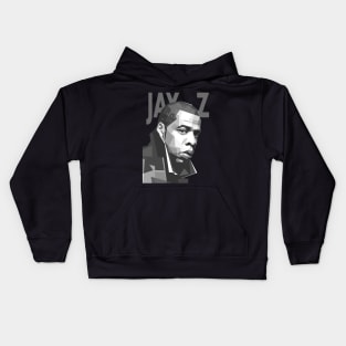 Jay Z Grey Design Kids Hoodie